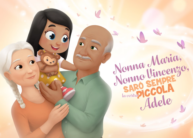 Nonna Maria, Nonno Vincenzo, sarò sempre la vostra piccola Adele