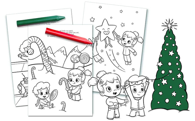 Disegni di Natale da colorare gratuiti per fratelli