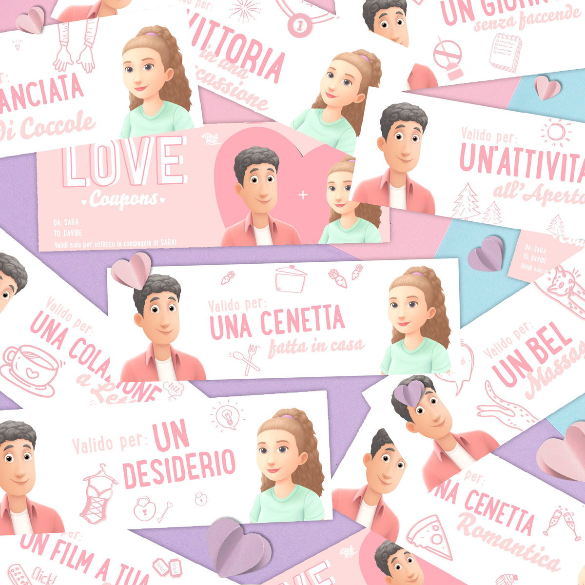 Nuovi LOVE COUPON stampabili per coppie!
