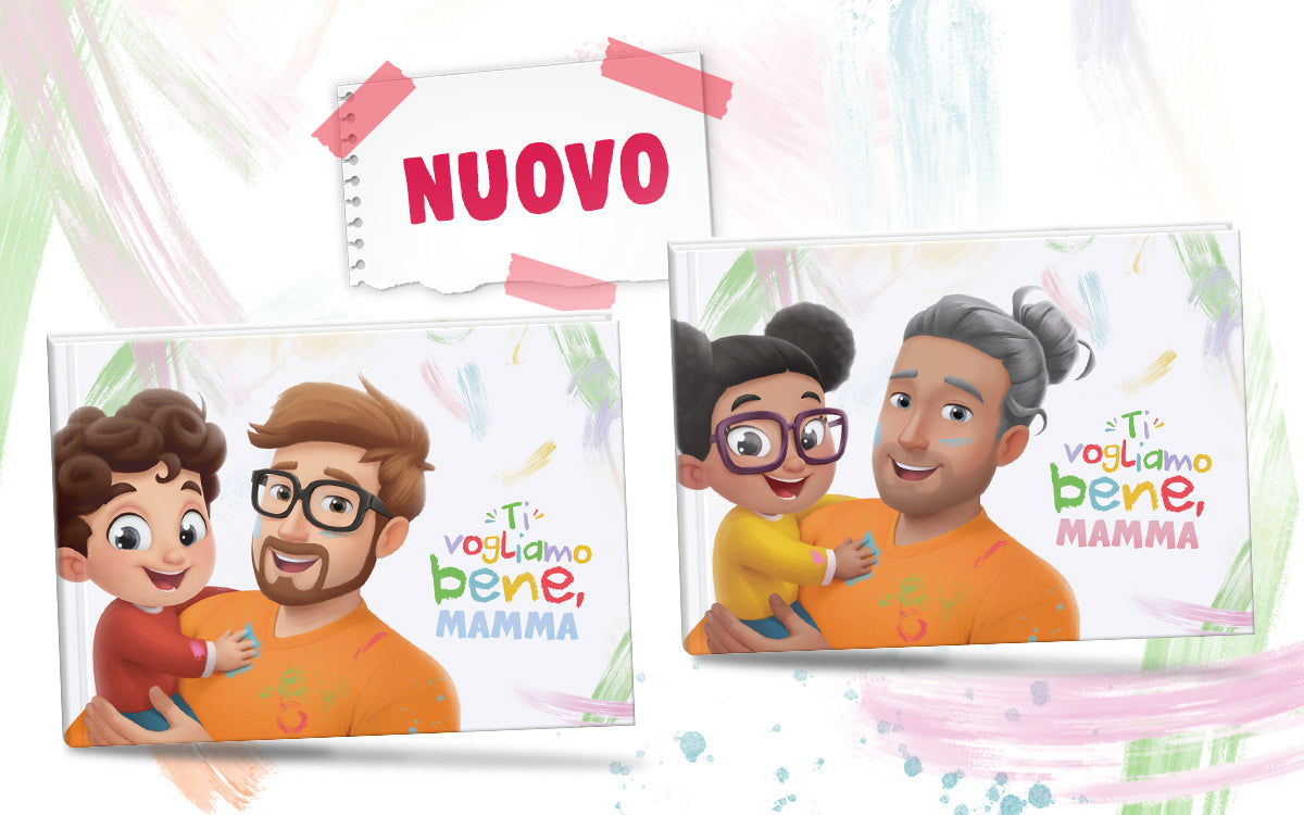 Il libro “Ti vogliamo bene, Mamma” da parte di papà e bimbo
