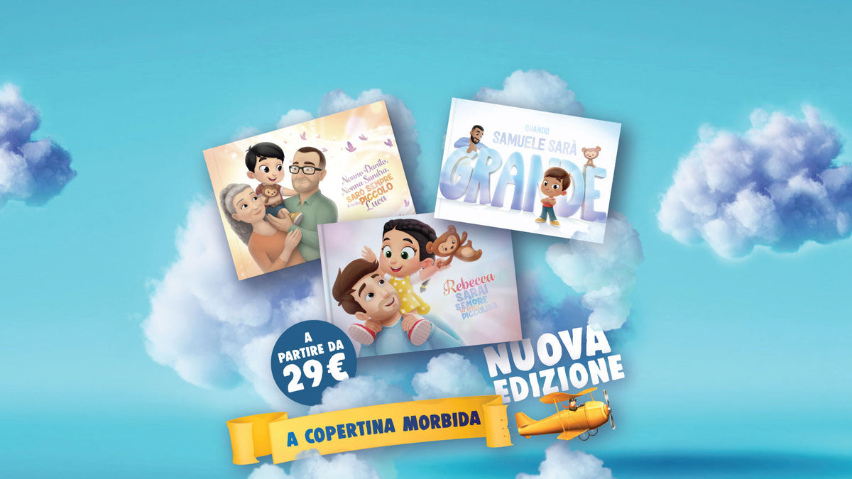 Ora disponibili: libri personalizzati con la copertina morbida!