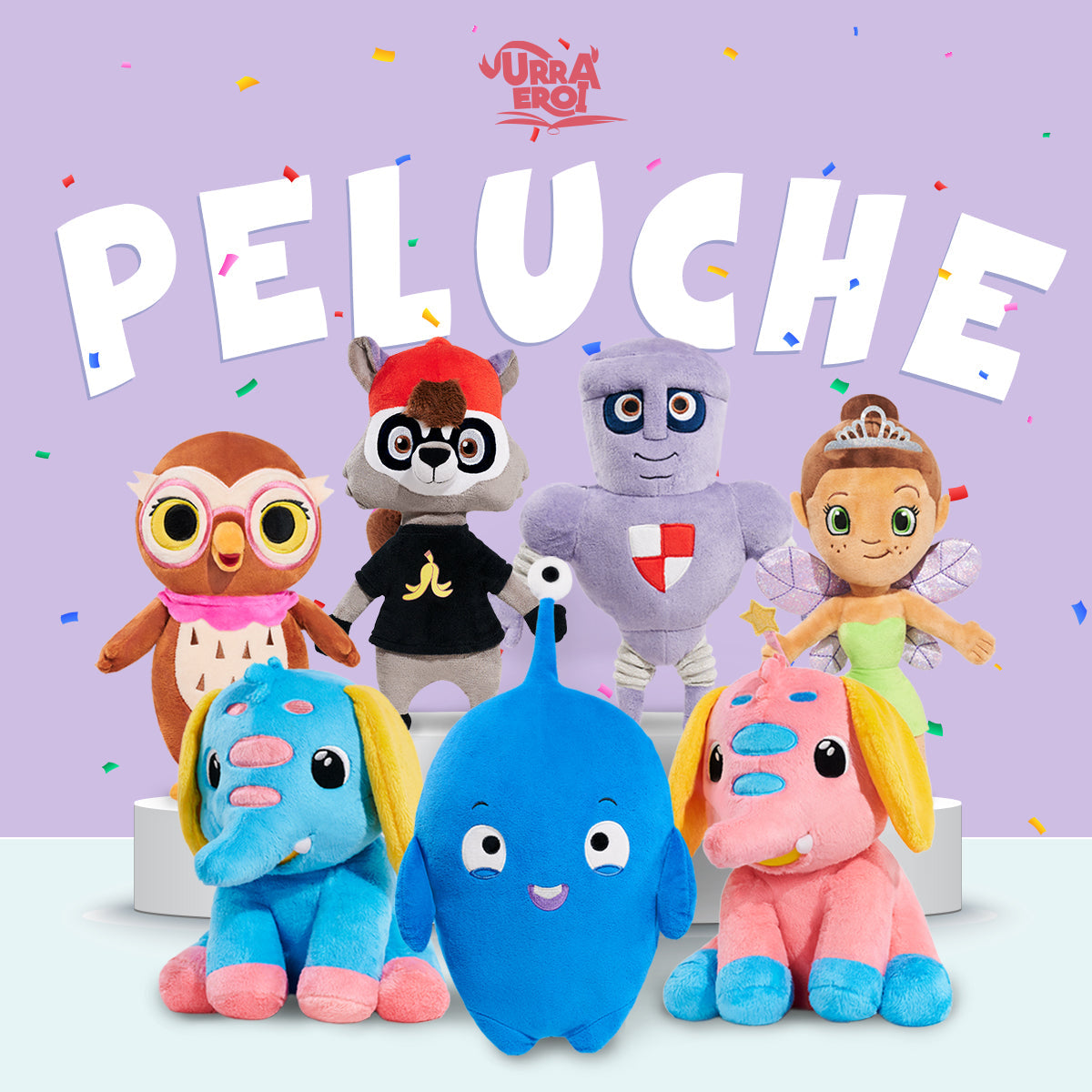 I compagni di avventure dei libri di Urrà Eroi prendono vita!