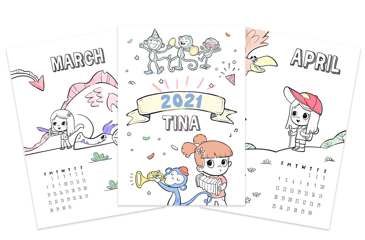 Preparatevi al 2022 con il nostro calendario da colorare gratuito e personalizzato!