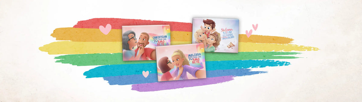 Non lasciate l'amore nell’aria… Mettilo in un libro! Questi libri completamente personalizzabili per le coppie dello stesso sesso e tutte le famiglie sono regali veramente toccanti.
