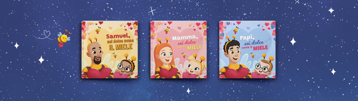 Libro personalizzato sull'amore che lega bimbi e genitori