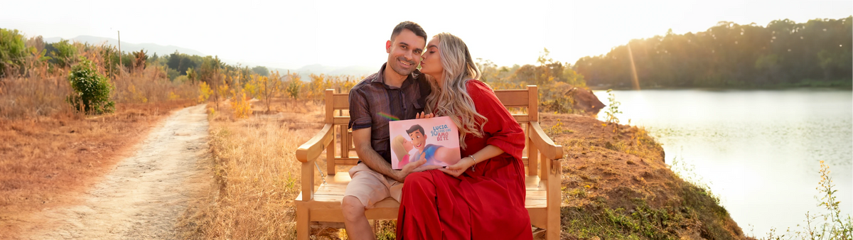Non lasciare che l'amore sia solo nell'aria - mettilo in un libro! Questo libro sull’amore per le coppie, totalmente personalizzabile.