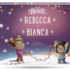 La copertina del libro personalizzato per 2 bambini per Natale