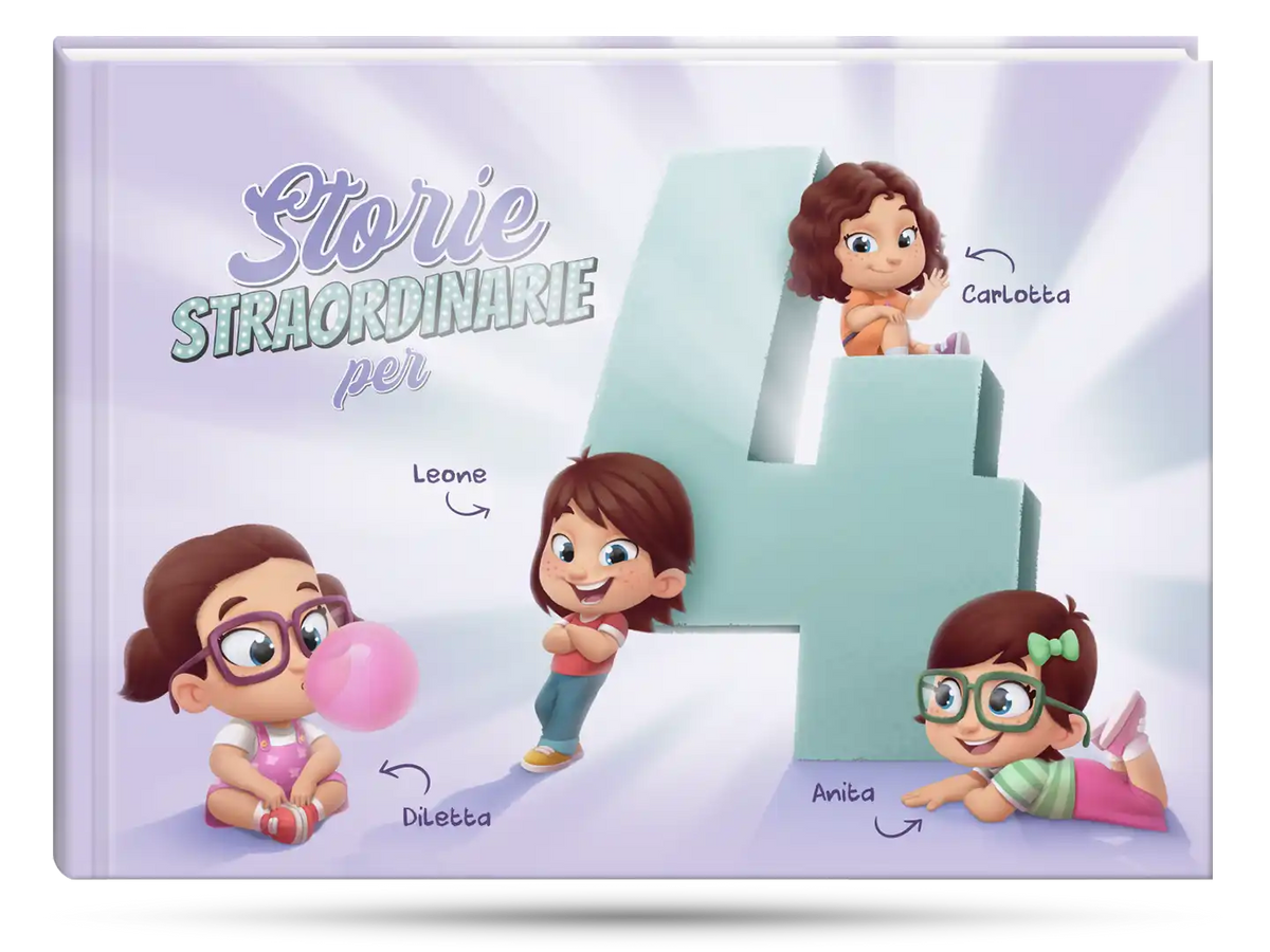 La copertina per il libro Storie strordinarie per 4 di Urrà Eroi