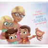 Libro di storie personalizzato per mamma e i suoi tre bambini con 10 storie emozionanti.