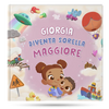 Libro personalizzato Mini Eroi, una bambina diventa sorella maggiore.