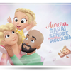 Libro personalizzato per Papa, Mamma e una bambina.