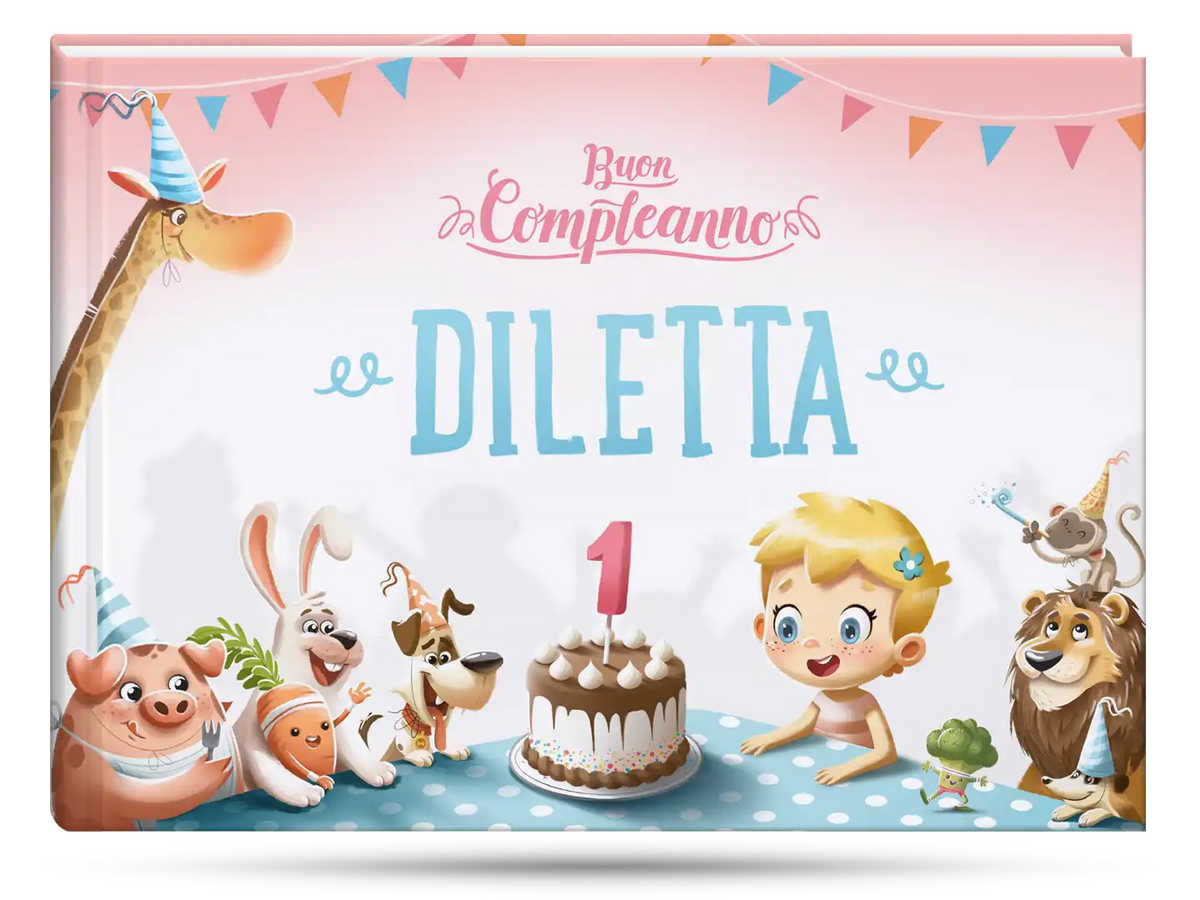 La copertina del libro di compleanno unico di Urrà Eroi che celebra la magia dei primi compleanni.