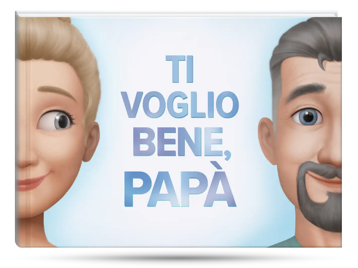 Copertina del miglior libro personalizzato per la festa de Papa.