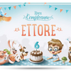 La copertina del libro di compleanno personalizzato, perfetto come regalo per un sesto compleanno.