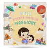 Copertina del libro personalizzato per fratello maggiore.