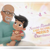 Questo e la copertina del libro da personalizzare Urra Eroi, per Nonno e un nipote.