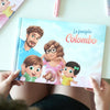  Un libro personalizzatoper le famiglie con 3 bimbi di Urrà Eroi in tavola.