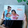 La copertina del libro personalizzato per famiglie con 1 bambino di Urrà Eroi