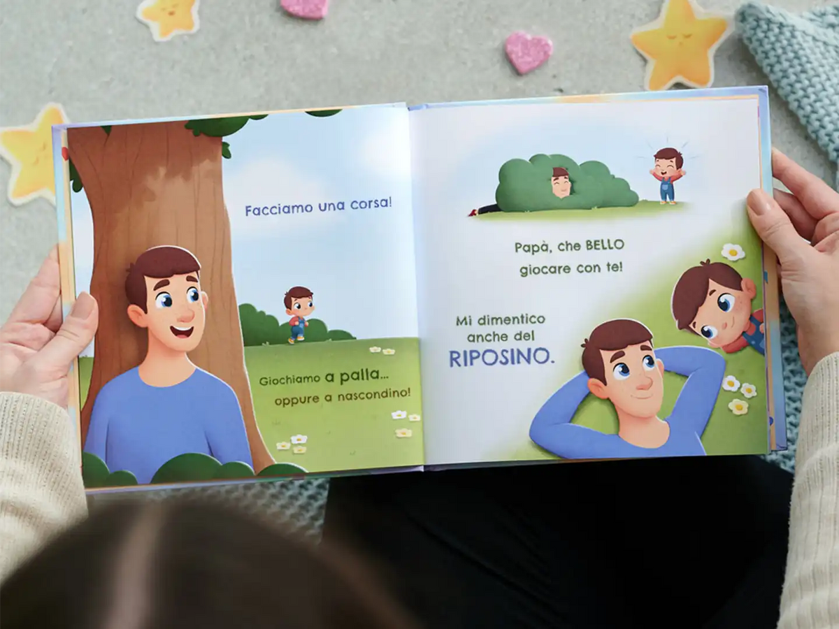 Questo grazioso libro di poesie personalizzate su papà che gioca a nascondino con il suo piccolo è un ottimo regalo per papà. 