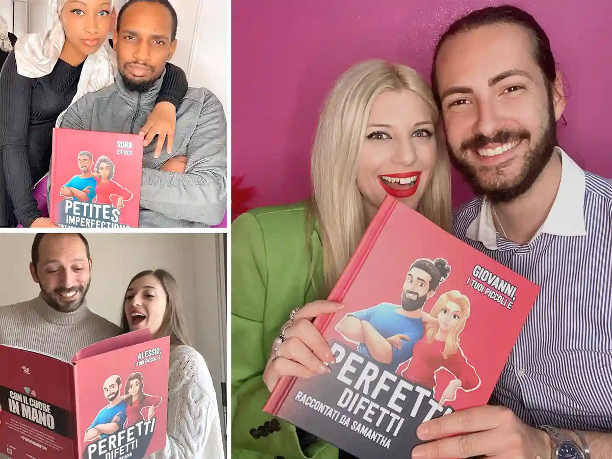 Celebra l'amore a San Valentino con nomi personalizzati e 10 illustrazioni divertenti.