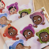 Personaggi personalizzati tratti dal libro di Urrà Eroi per 3 bambini