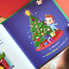 Un'illustrazione invernale tratta da un libro di Natale personalizzato per bambini piccoli.