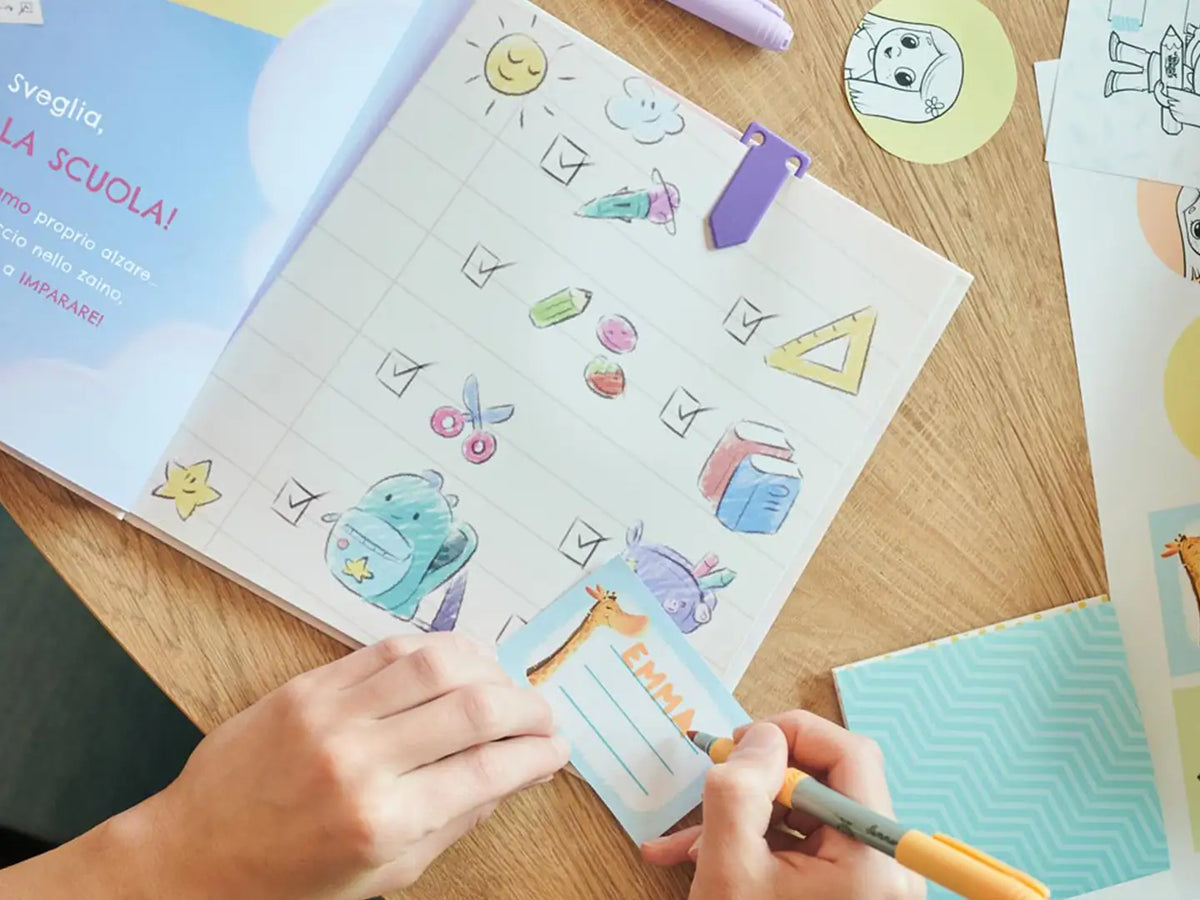 Si il vostro bambino ha paura della scuola, tutto va bene con questo libro personalizzato.