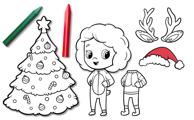 Disegni di Natale da colorare personalizzati e gratuiti