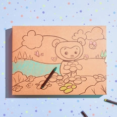 Confezione regalo da colorare per mamma e papà