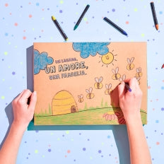 Confezione regalo da colorare per due mamme