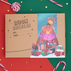 Confezione di Natale da colorare