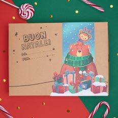 Confezione di Natale da colorare