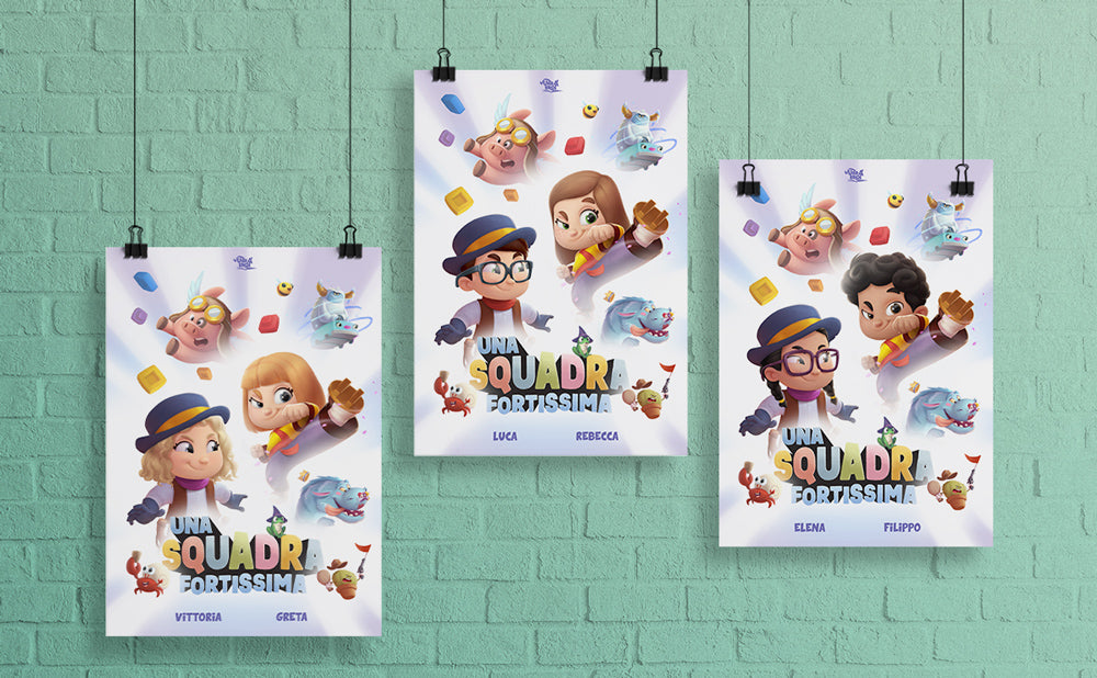 Poster personalizzato e gratuito per due fratelli