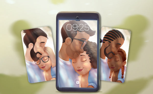 Sfondo personalizzato per il cellulare “anima gemella”