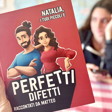 Il miglior regalo per questo San Valentino: il libro personalizzato "Perfetti difetti" di Urrà Eroi.