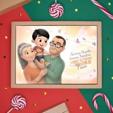 Confezione di Natale da colorare