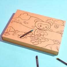 Confezione regalo da colorare per mamma e papà