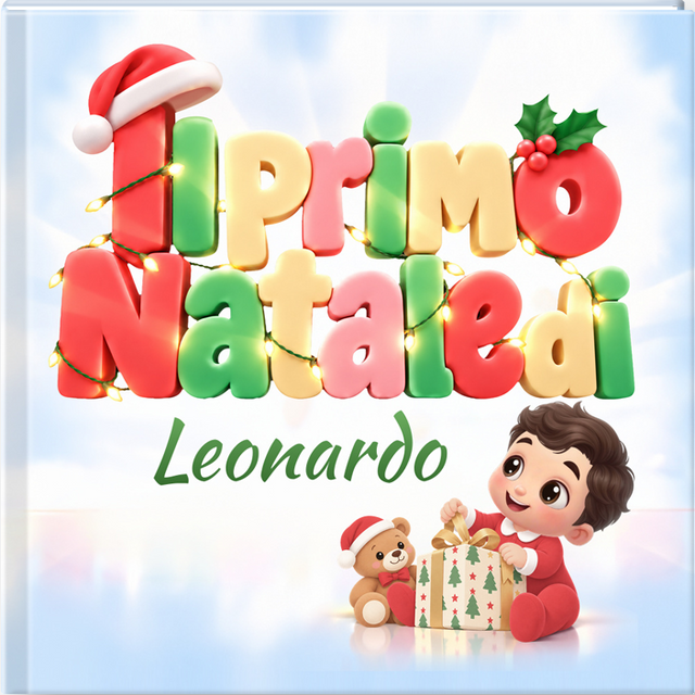 Il mio primo Natale – Libro personalizzato per bebè