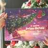 Libro personalizzato “Il nostro Primo Natale 2025” con Angelo & Papà, idea regalo natalizia unica per il primo Natale insieme.