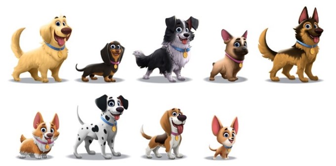 Opzioni di personalizzazione del libro per i cani Le cucciolose avventure di Smeralda & Macchia