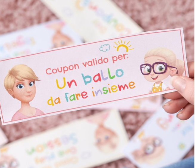 Un coupon personalizzato per la mamma da parte del bambino 